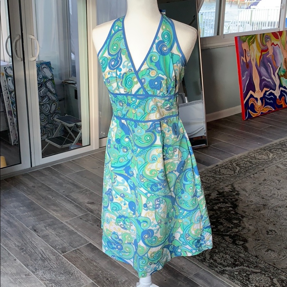 Cotton halter dress size 6